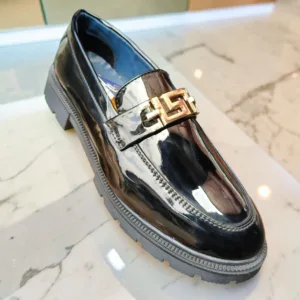 The Midnight Gloss Geometric Lug Loafer ART - D42-07