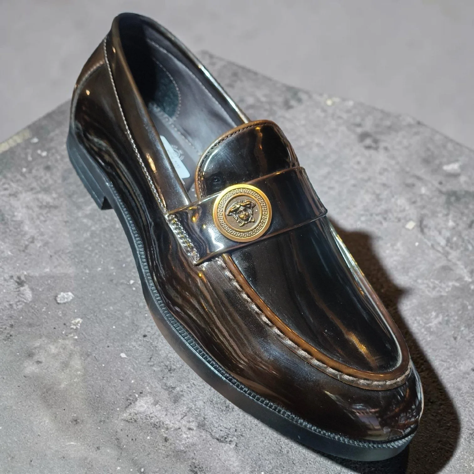 Versace Medusa Patent Leather Loafer 👞 ART - D42-16