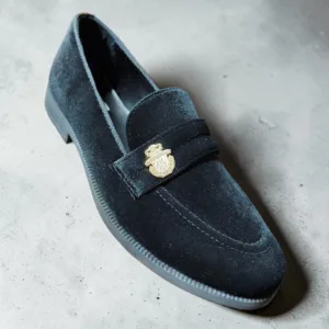 The Sovereign Crest Velvet Loafer ART - D42-10