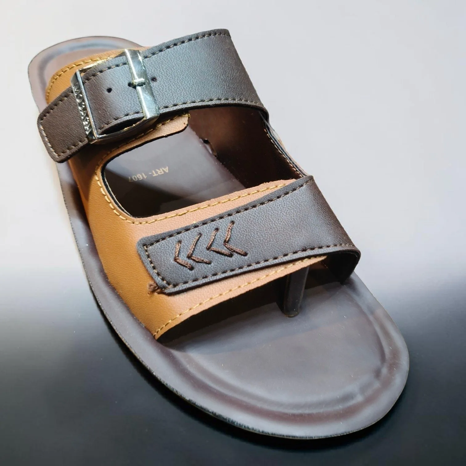 Classic Dual-Tone Men's Strappy Sandals ART - 1607