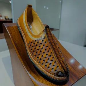 👞 The Tan Woven Mojari Loafer ART - D47-10