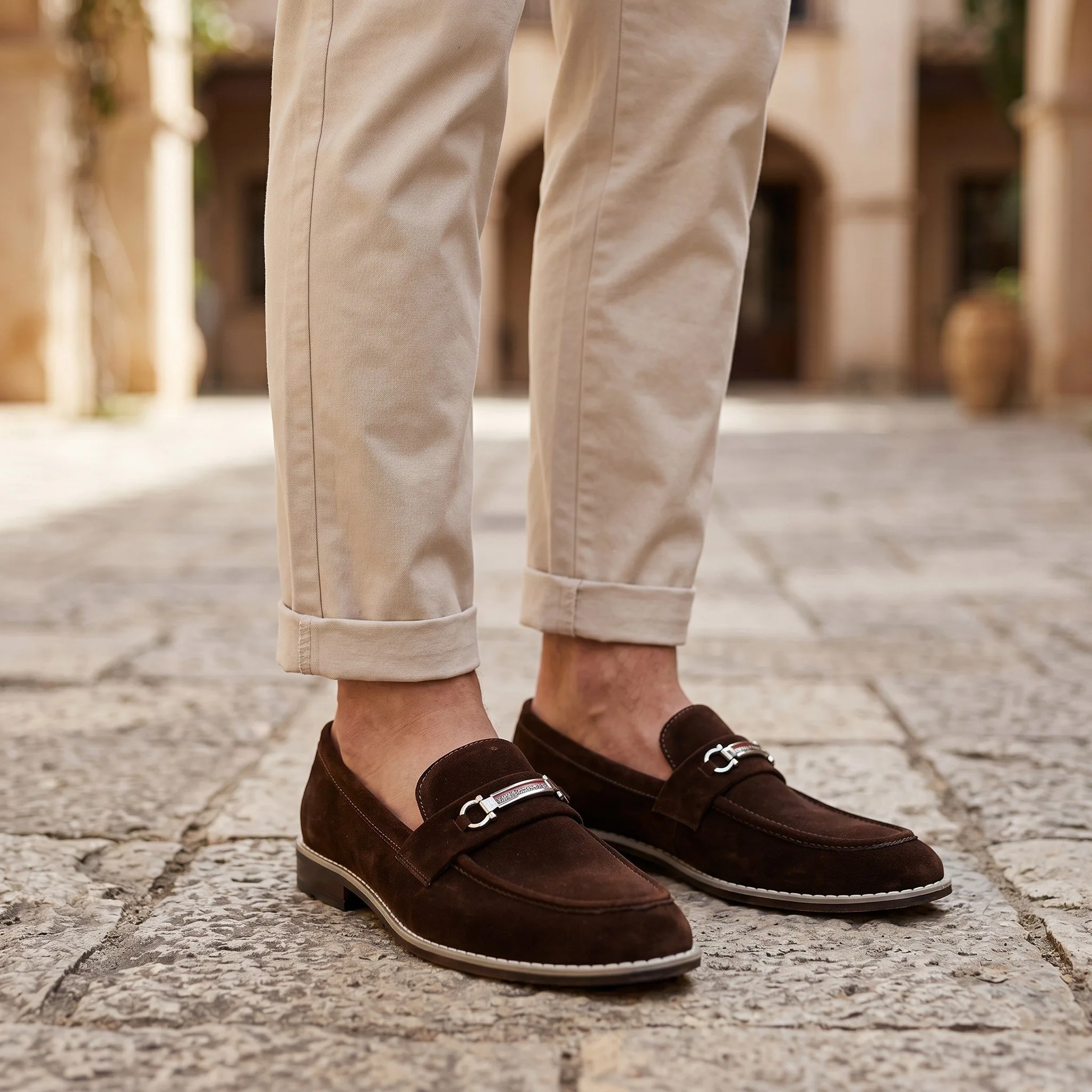 Luxury Brown Velvet Bit Loafers ✨ ART - D47-05 - Image 5