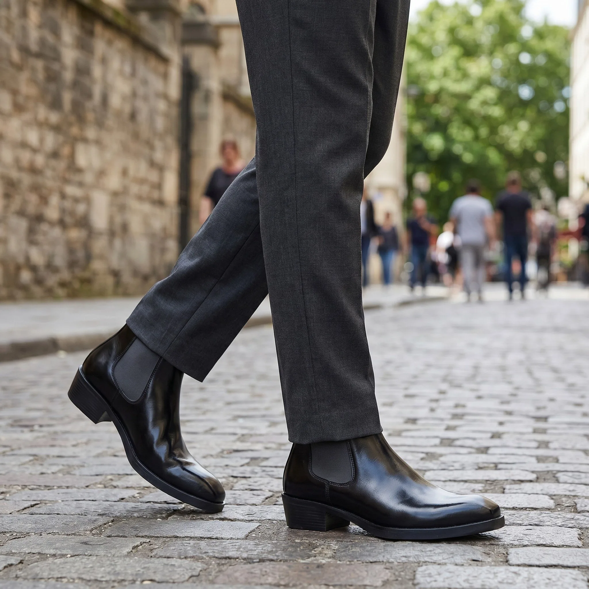 š¢ Classic Leather Chelsea Boots ART - D47-13 - Image 4