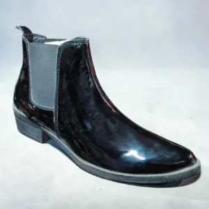 Glossy Patent Black Chelsea Boot 🥾 ART - D47-16