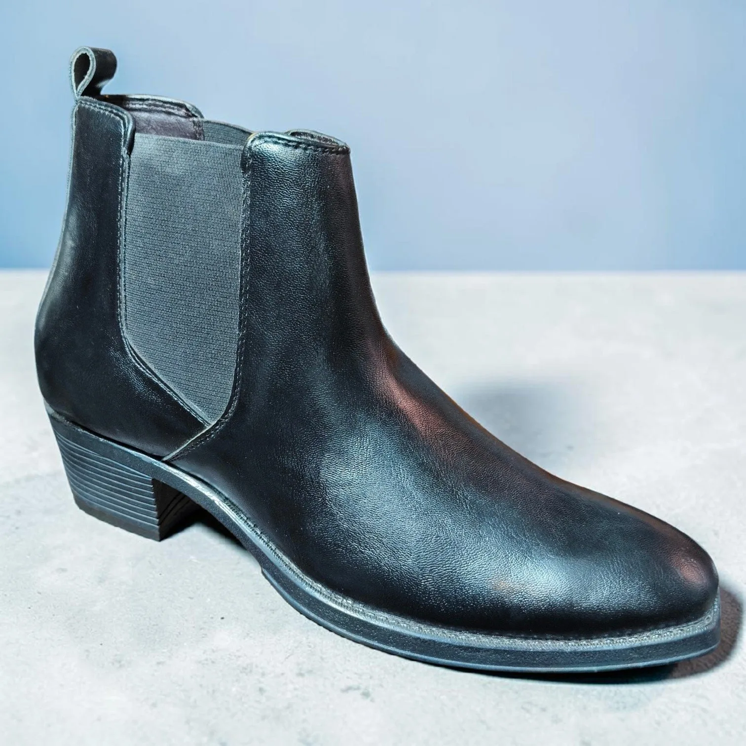 Classic Black Leather Chelsea Boot 🥾 ART - D47-14