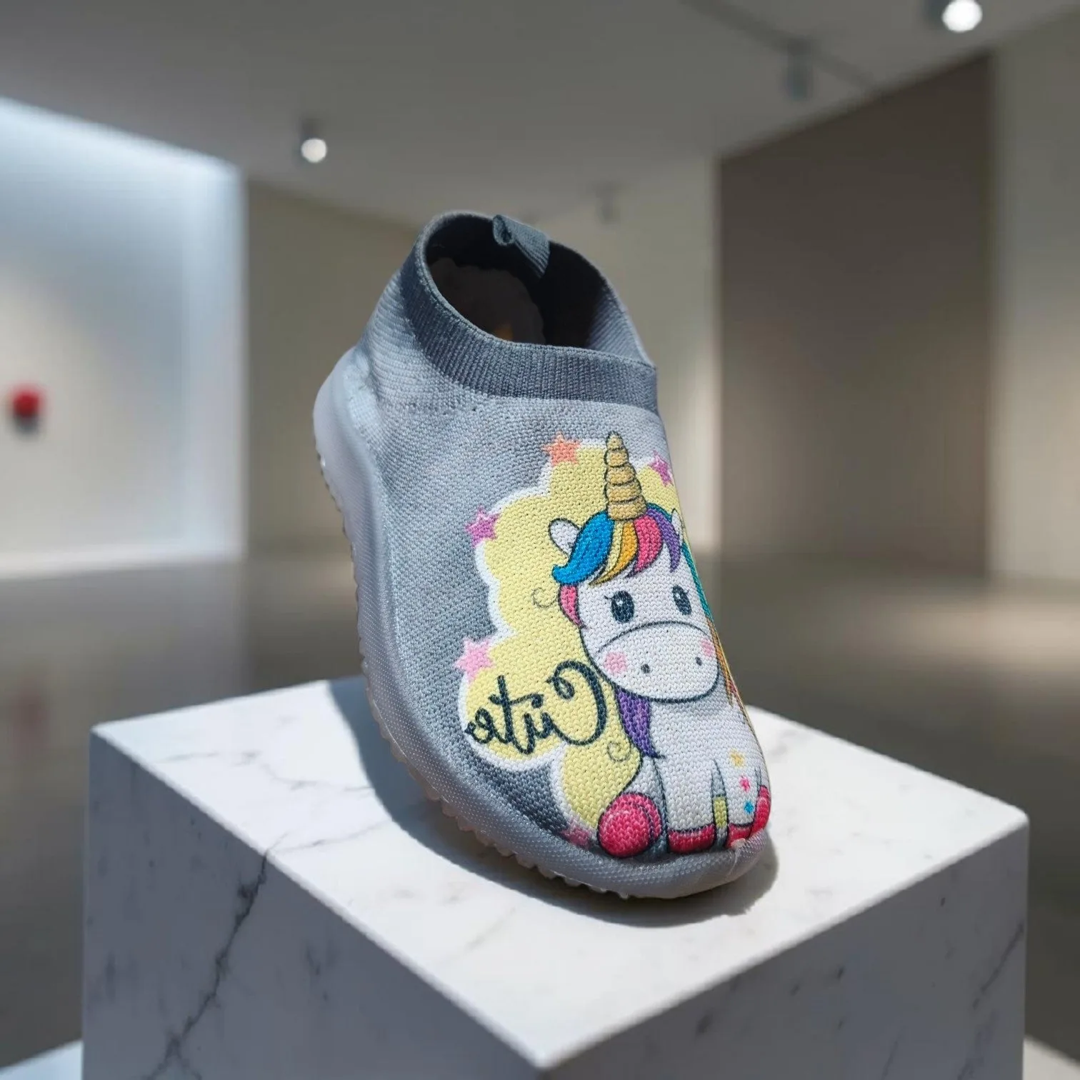 Magical Unicorn Slip-On Kids' Sneakers π ART - L- light - Image 2