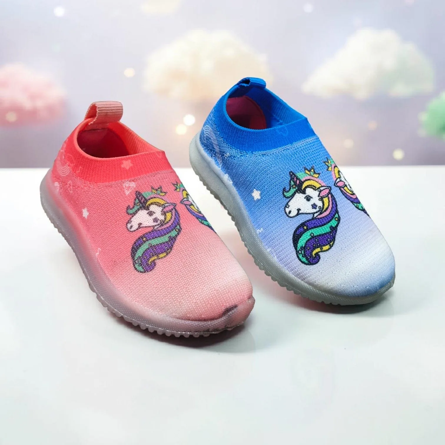 Magical Unicorn Slip-On Kids' Sneakers 🌟 ART - L- light 1