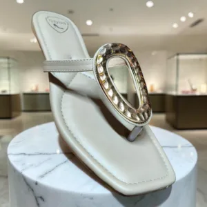 Nayaa Modern Metallic Accent Thong Sandal ✨ ART - D48-53
