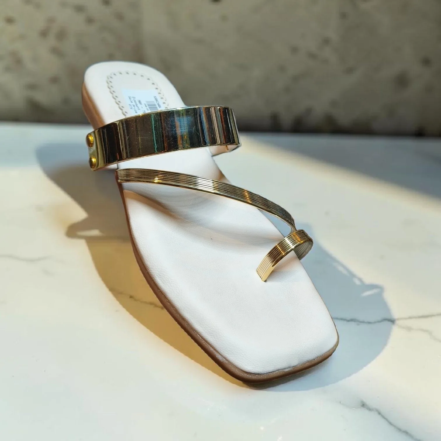 The Gilded Grace Square-Toe Flats --- ART - D48-55