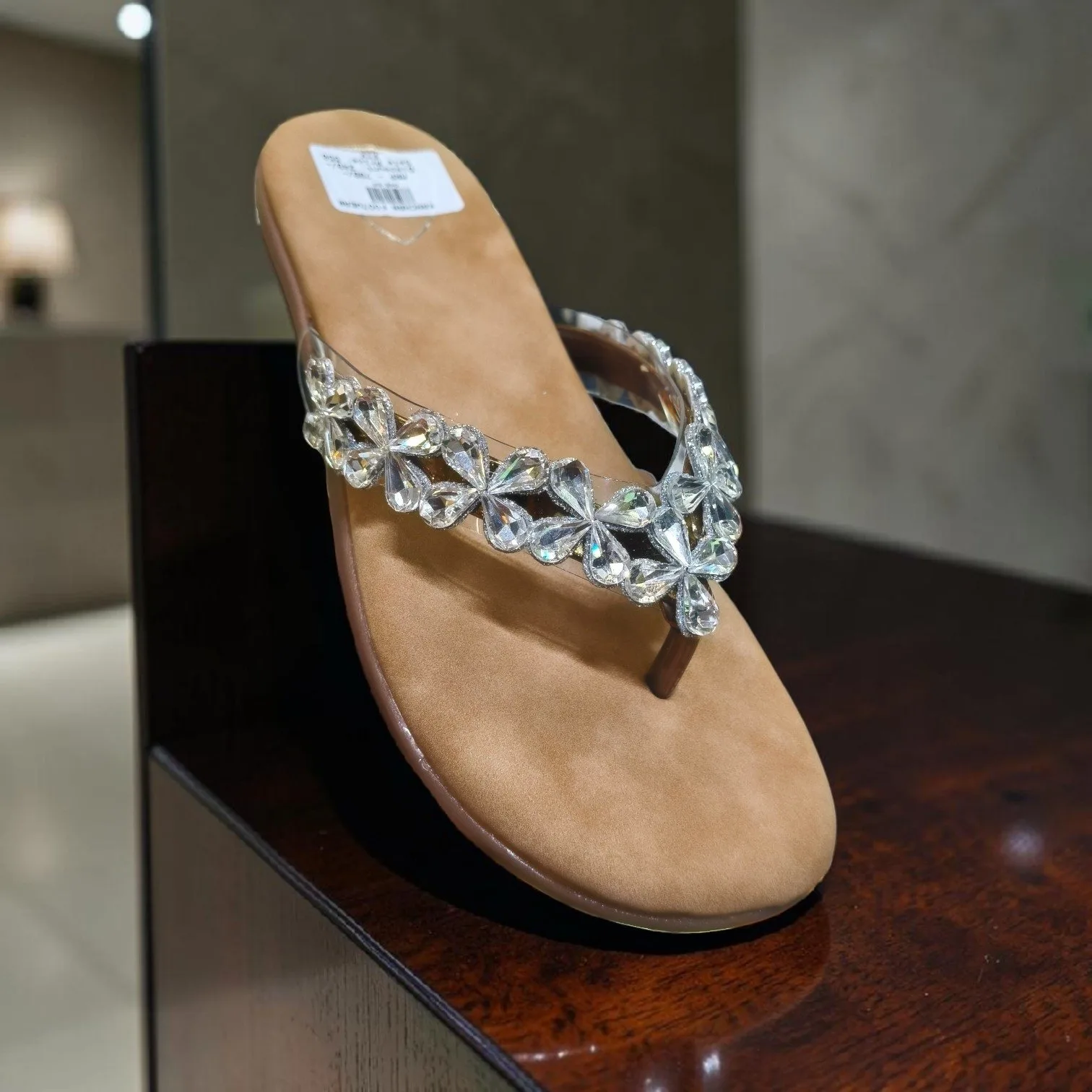 ✨ Aura Crystal Flower Flat Sandals ✨ ART - D48-64