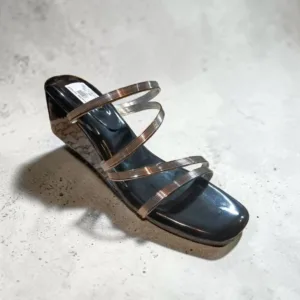 Women's Strappy Metallic Wedge Heels, Art-D49-20