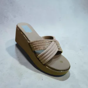 Embellished Wedge Slide Sandals,Art-D49-49