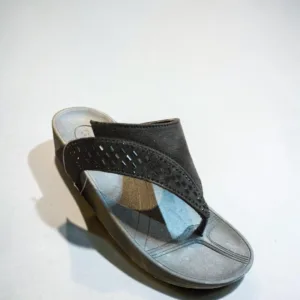 Women's Embellished Comfort Thong Sandal / Wedge Flip-Flop, Art-Mona-1